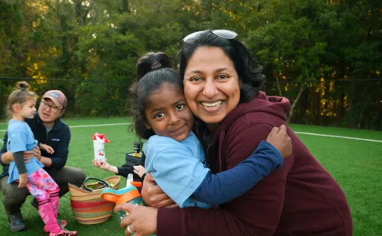 Soccer family at the YMCA