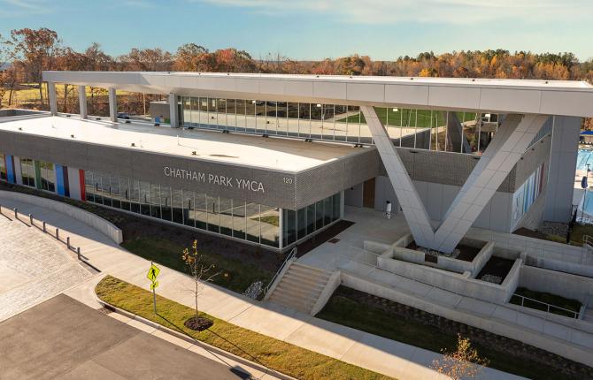 Chatham YMCA aerial view