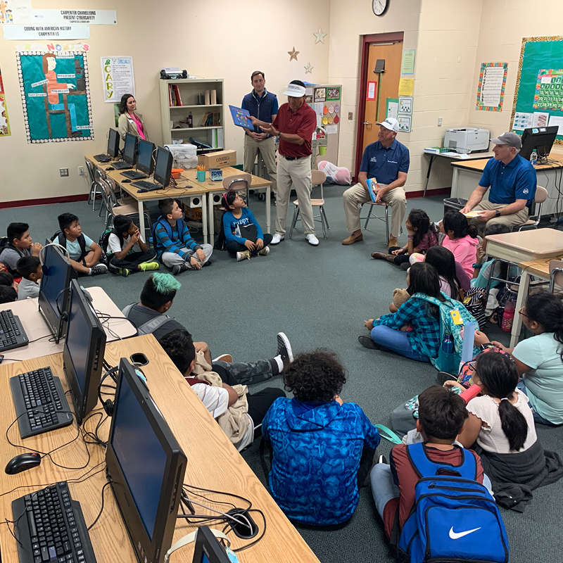 SAS Championship Golfers Visit Y Learning