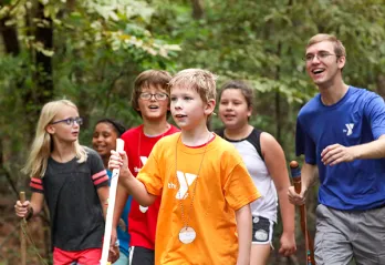 Group of kids at day camp