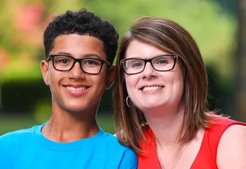 Mom and son