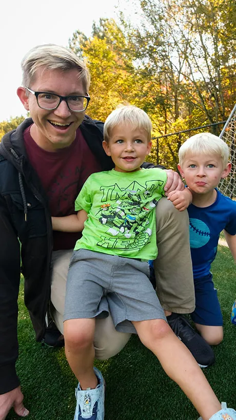 Soccer family at the YMCA