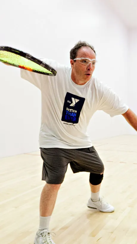 Men playing Racquetball at the Lakewood YMCA
