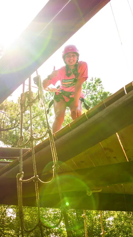 High ropes at Camp Kanata