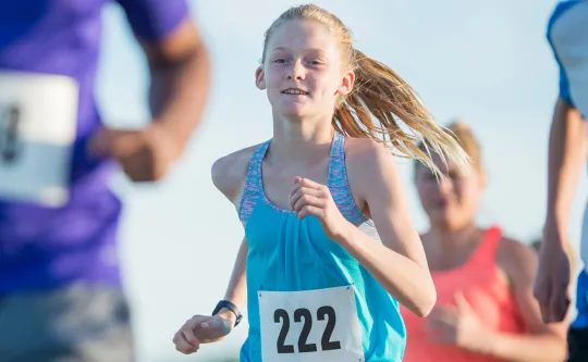 Group of young runners 