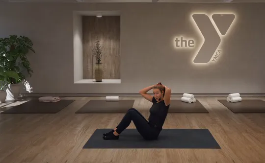 on-demand video of a woman teaching Pilates