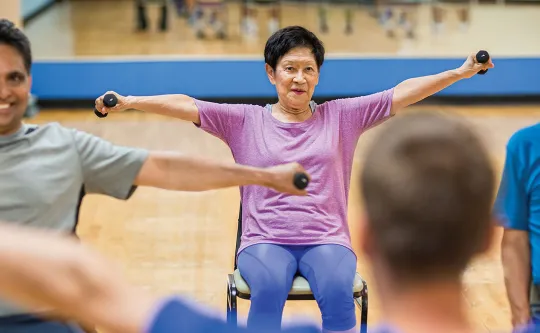 Active seniors in THRIVE class