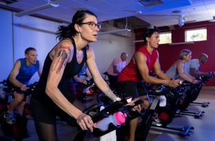Cycling class at the YMCA