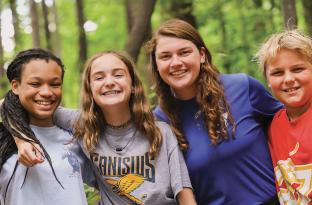 group of teens at day camp