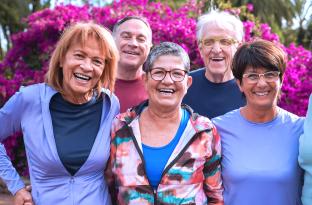 group of adults on a social outing