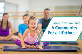 Family practices yoga together