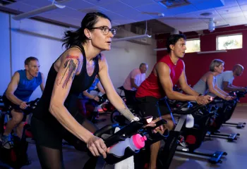 Cycling class at the YMCA