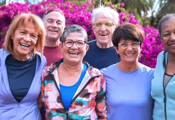 group of adults on a social outing