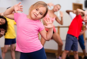 Kids in a dance class