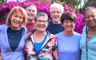 group of adults on a social outing