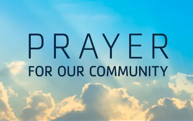 Prayer for Our Community Graphic