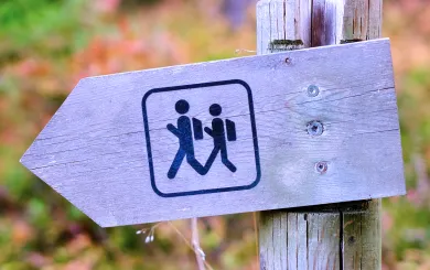 Trail Hiking Signs
