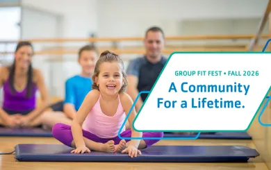 Family practices yoga together