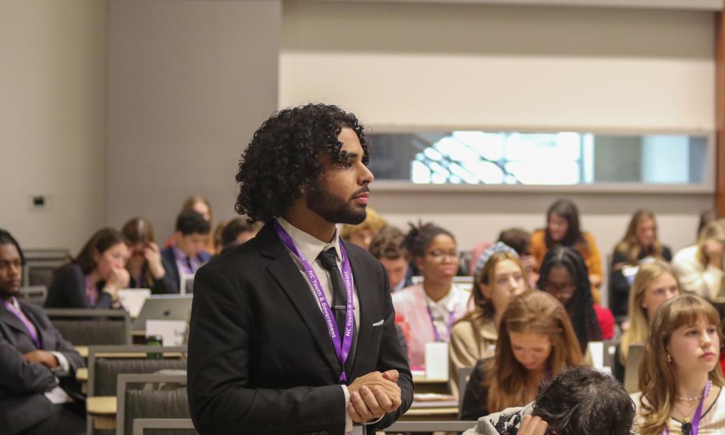 2024 Youth Government Conference By The Numbers YMCA Of The Triangle   Student Debating .webp