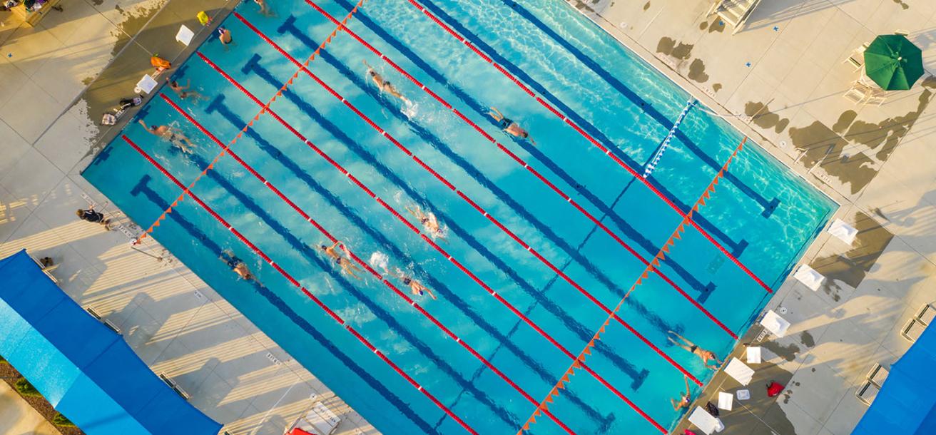 Lap Swim at the Kerr Family Y outdoor pool