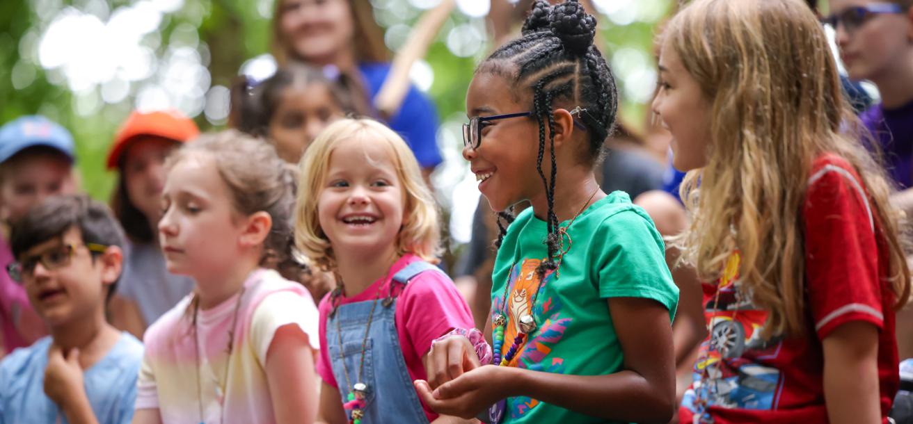 Group of kids at day camp
