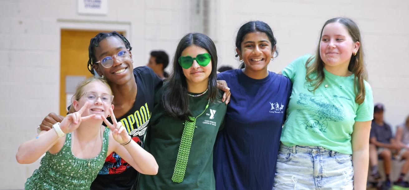 Group of older campers spending time together at day camp.