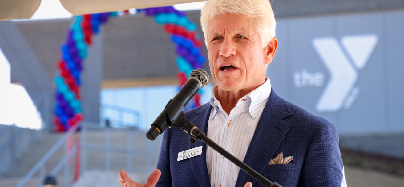 Bubba Rawl from Preston Development at the Chatham Park YMCA Ribbon-Cutting (March 2025)