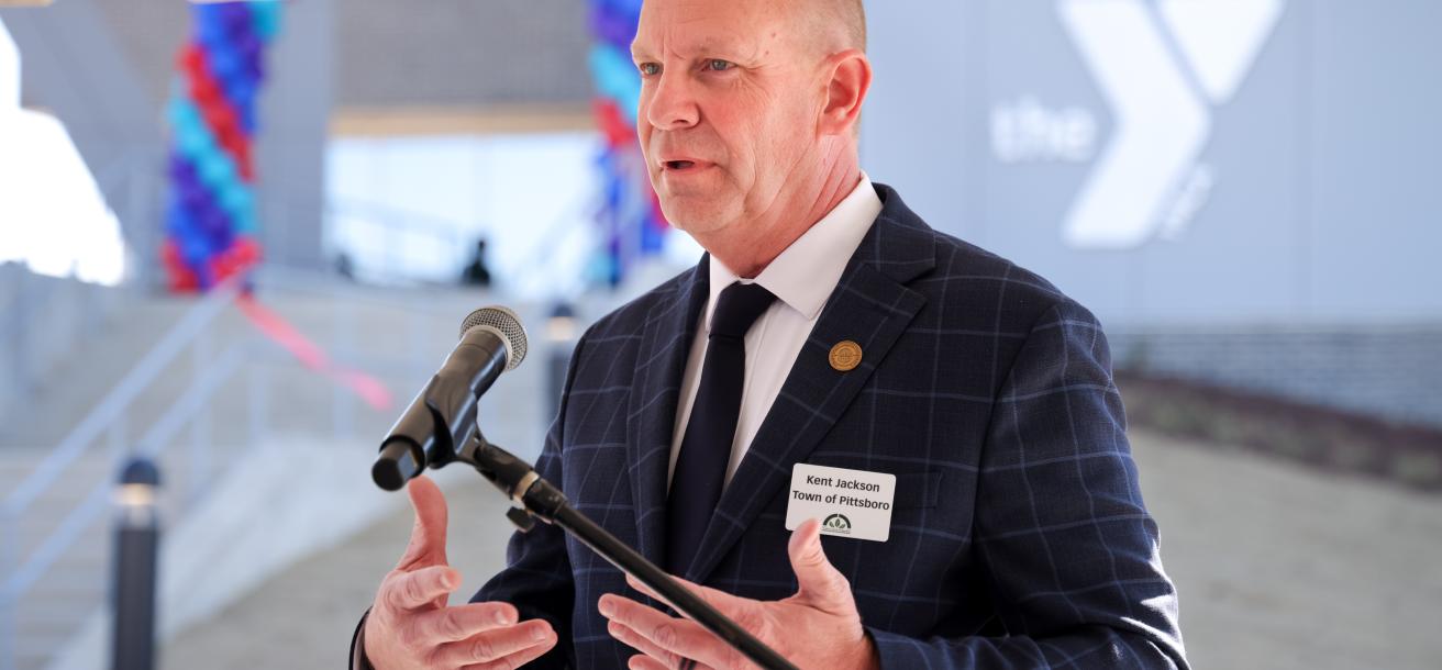 Speakers at the Chatham Park YMCA Ribbon-Cutting (March 2025)