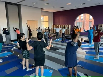affirmation yoga at the YMCA Youth Center