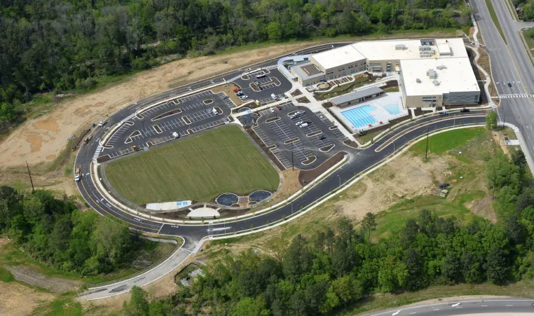 Southeast Raleigh YMCA aerial view new