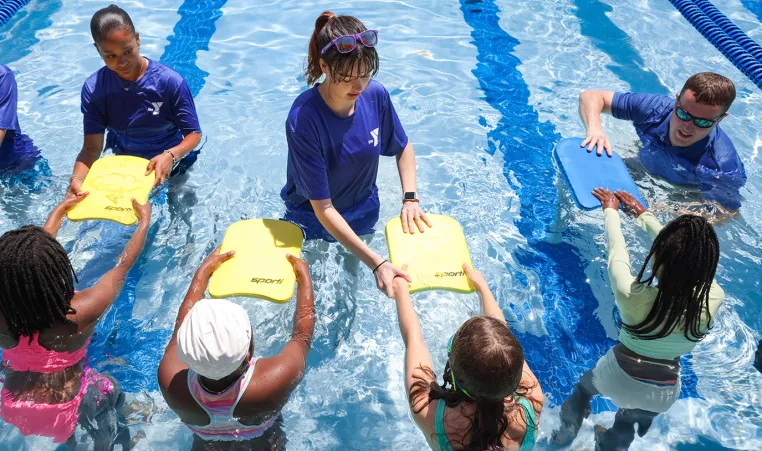 Swim Lessons at the YMCA pool.