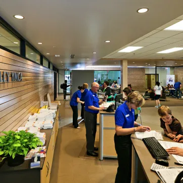 A.E. Finley YMCA membership services desks