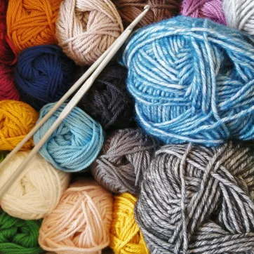 colorful balls of yarn