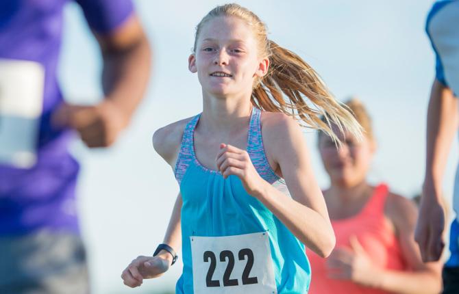 Group of young runners 